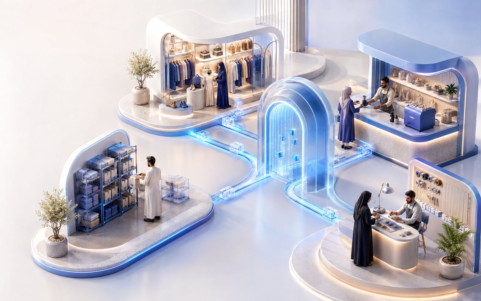 Small businesses in Qatar connected through Systemy